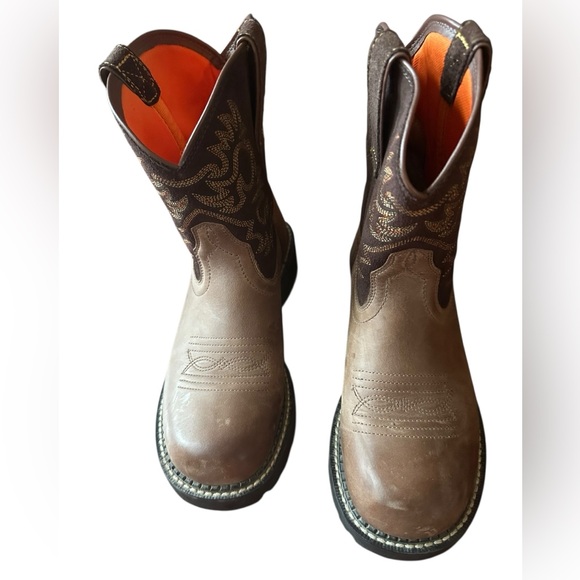 Ariat women’s Brown Western Boots size 7.5/38M - Picture 4 of 11